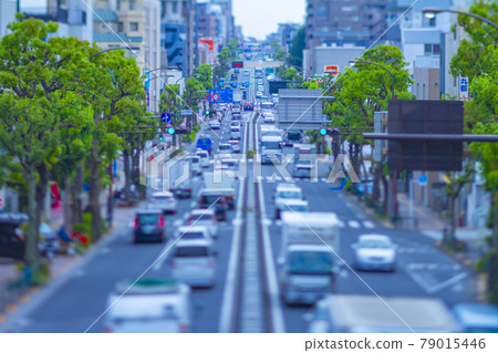 Kannana-dori Avenue 上的微型交通 Kannana-Dori Avenue 城市景觀 [交通圖片] 79015446