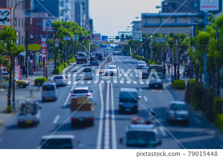 Kannana-dori Avenue 上的微型交通 Kannana-Dori Avenue 城市景觀 [交通圖片] 79015448