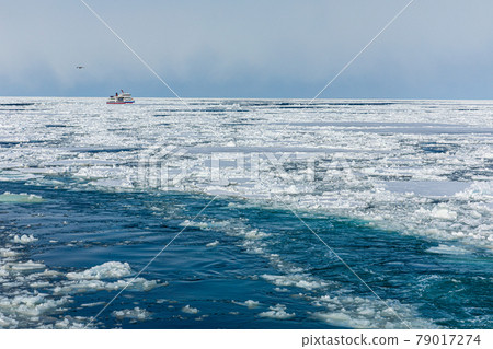 Drift ice and icebreaker Drift ice and icebreaker 79017274