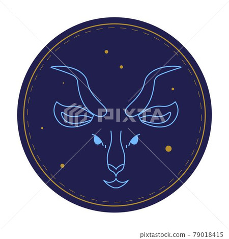 Capricorn astrological sign, horoscope symbol 79018415