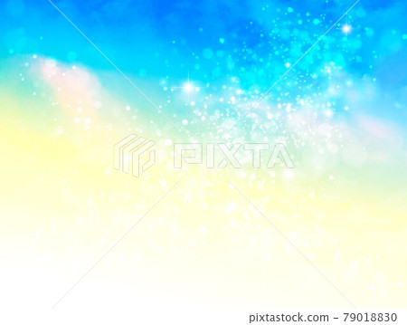Yellow blue color glitter image 79018830