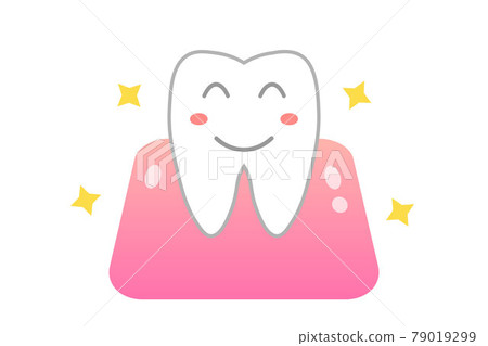 閃閃發光的牙齒矢量圖 閃閃發光的牙齒矢量圖 79019299