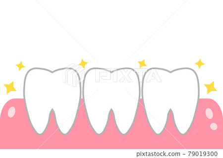 Glitter teeth vector illustration 79019300