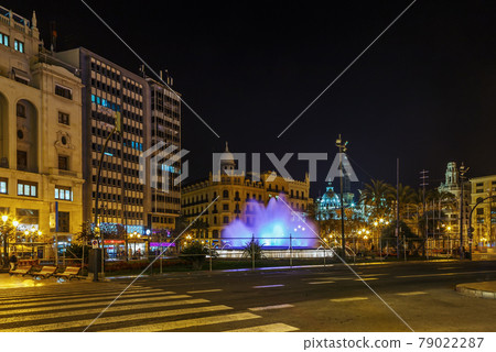 Square of the City Hall, Valencia, Spain Square of the City Hall, Valencia, Spain 79022287