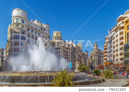 Square of the City Hall, Valencia, Spain Square of the City Hall, Valencia, Spain 79022303