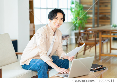 遠程辦公男性生活生活方式休閒 79022911