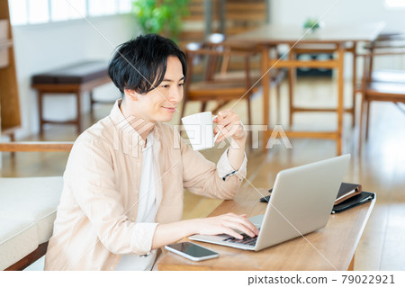 Telework Male Living Lifestyle Casual 79022921