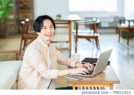 Telework Male Living Lifestyle Casual 79022922