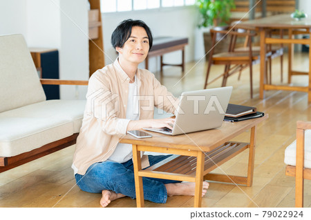 Telework Male Living Lifestyle Casual 79022924