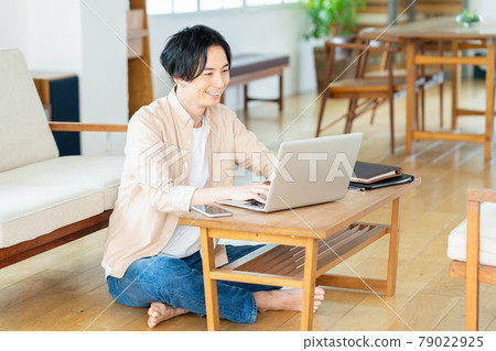 Telework Male Living Lifestyle Casual 79022925