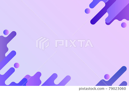 Purple fluid background frame vector - Stock Illustration [79023060 ...