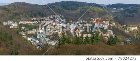 View of Karlovy Vary, Czech republic 79024272