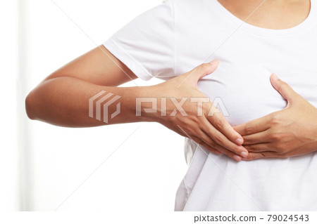 Health problems, women with breast pain Health problems, women with breast pain 79024543
