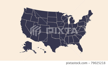 Poster map United States of America Poster map United States of America 79025218