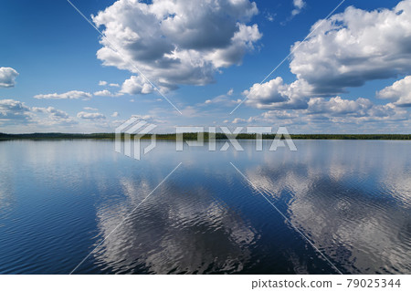 Landscape on the river Vyg, Russia 79025344