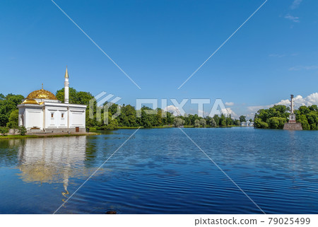 View of the Great Pond in Catherine Park, Russia View of the Great Pond in Catherine Park, Russia 79025499