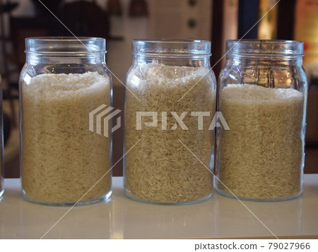 SERDANG, MALAYSIA -DECEMBER 03, 2016: Various type of rice display in the bottles at Serdang, Selangor. SERDANG, MALAYSIA -DECEMBER 03, 2016: Various type of rice display in the bottles at Serdang, Selangor. 79027966