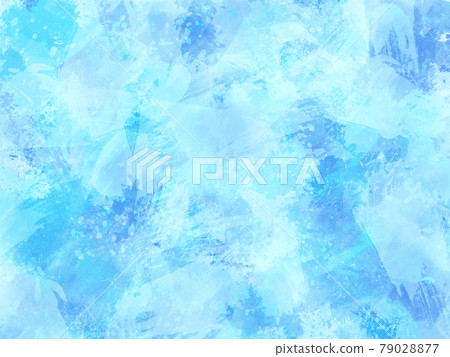 Roughly painted light blue background with droplets Roughly painted light blue background with droplets 79028877