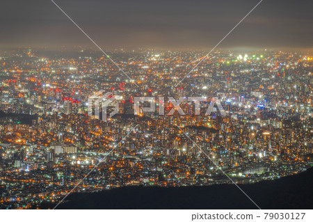 北海道札幌夜景手稻山札幌新三大夜景城市景觀 79030127