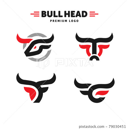 abstract simple Bull head vector logo concept illustration, Buffalo head logo, Bull head logo abstract simple Bull head vector logo concept illustration, Buffalo head logo, Bull head logo 79030451