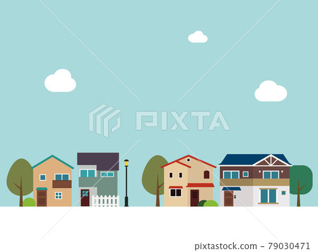 Background material_Cityscape_Residential area Background material_Cityscape_Residential area 79030471