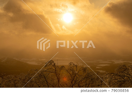 Winter dusk 79030856