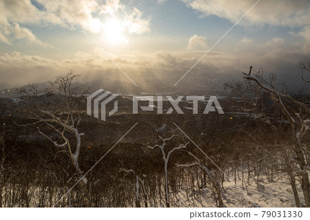 被太陽照亮的雪山 79031330