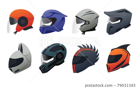 cartoon motorbike helmet