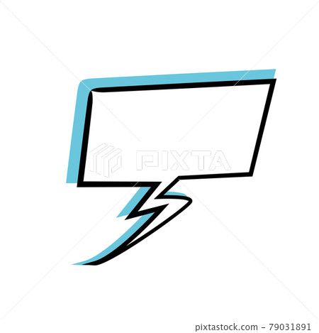 Isolated empty comic bubble chat Isolated empty comic bubble chat 79031891
