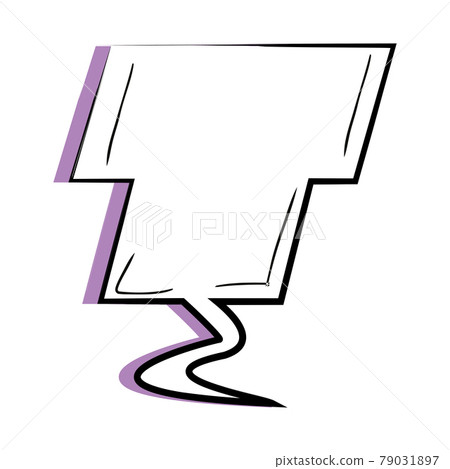 Isolated empty comic bubble chat Isolated empty comic bubble chat 79031897