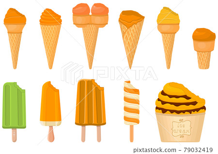 big kit ice cream popsicle different types in cone waffle cup big kit ice cream popsicle different types in cone waffle cup 79032419