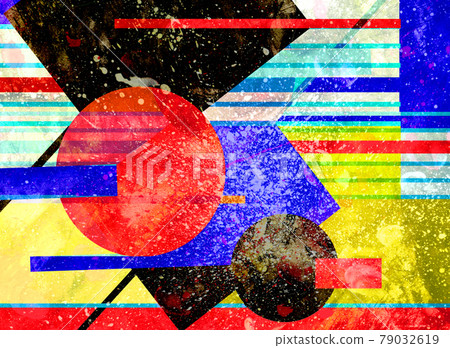 Abstract multi-colored background of geometric objects Abstract multi-colored background of geometric objects 79032619