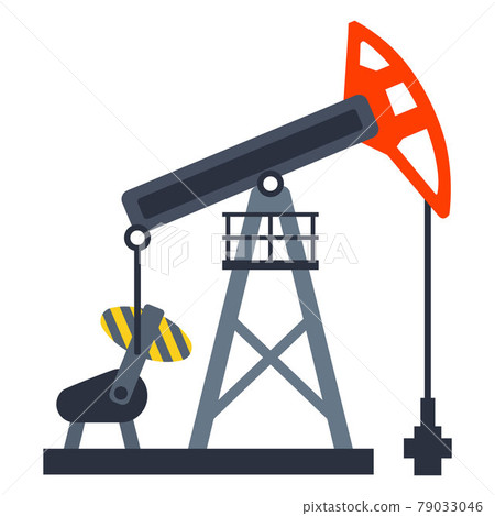 equipment for pumping oil from the ground. mining of black gold. 79033046
