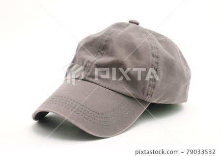 Baseball cap khaki color on a white background 79033532