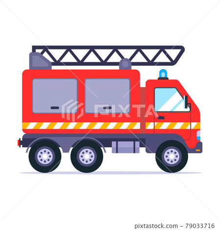 fire truck goes to the call to extinguish the fire. fire truck goes to the call to extinguish the fire. 79033716