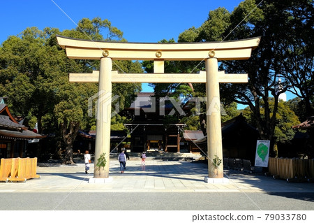 明治神宮本宮前的鳥居 明治神宮本宮前的鳥居 79033780
