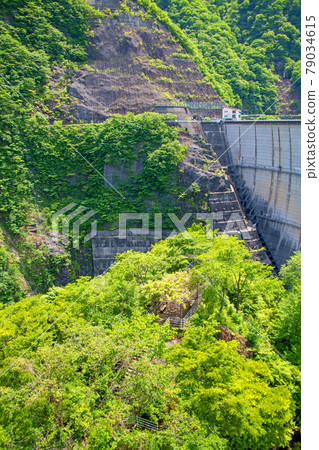 View from Kawaji Dam Dam Observatory Nikko City View from Kawaji Dam Dam Observatory Nikko City 79034615