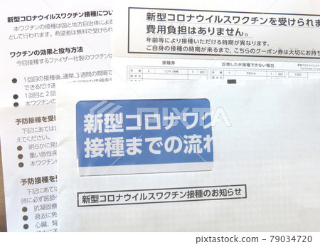 New corona vaccination ticket New corona vaccination ticket 79034720