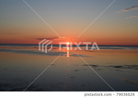 Sunset of Soya Cape Sunset of Soya Cape 79036826