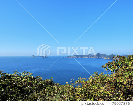 從愛媛縣最西端的海毛岬眺望太平洋 79037876