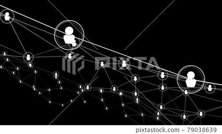 Visionary people network linking and connection 79038639