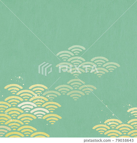 Japanese style background of waves Japanese style background of waves 79038643