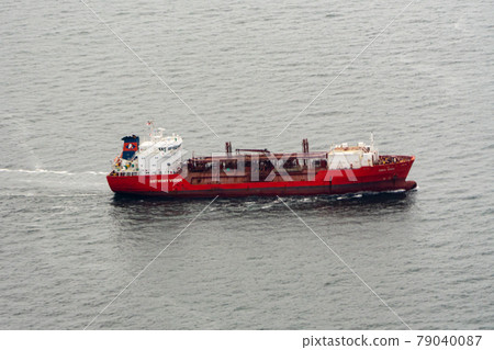 Tokyo Bay Aerial Thermal Power Station LNG Bath Liquefied Natural Gas Ship Transport Ship Power Station TEPCO Fuel Receiving Facility 79040087