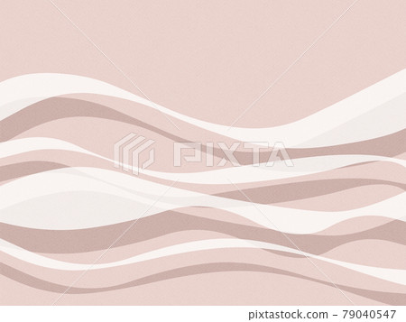 白色絲帶或帶子及其在米色背景上的陰影 79040547