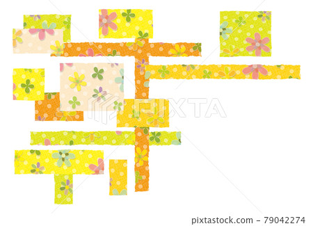 毛氈風格花朵圖案素材 79042274