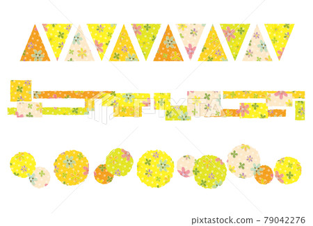 毛氈風格花朵圖案素材 79042276