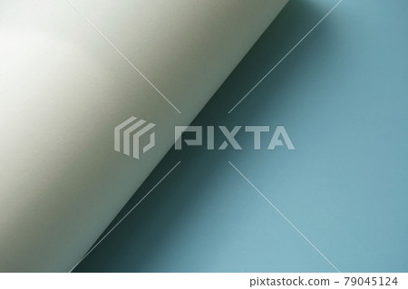 Elegant presentation of green and beige paper Elegant presentation of green and beige paper 79045124