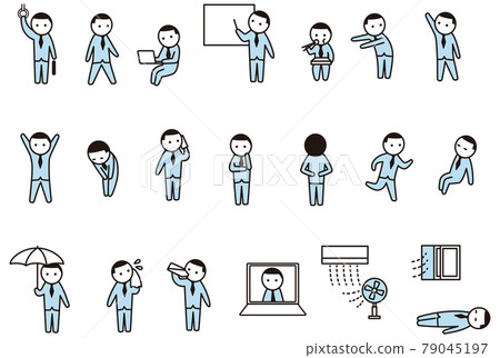 上班族_picto_illustration_simple 上班族_picto_illustration_simple 79045197