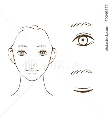 Makeup commentary illustration parallel double 79046273