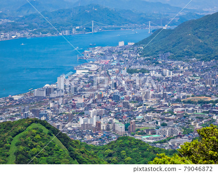 從菊自然步道遠眺關門海峽 79046872